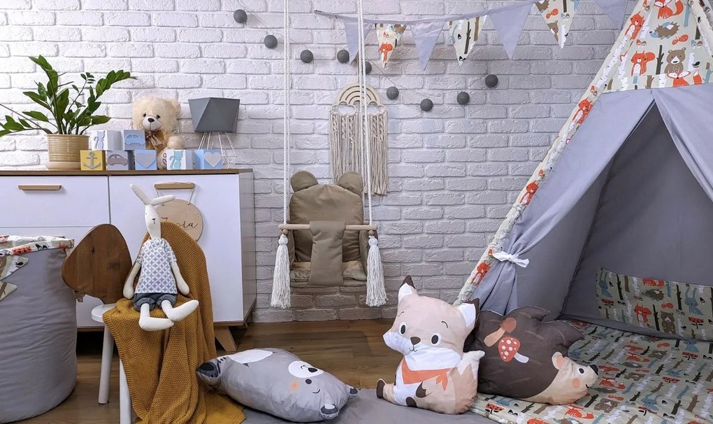 Detská hojdačka LULLABY - CAPPUCINO