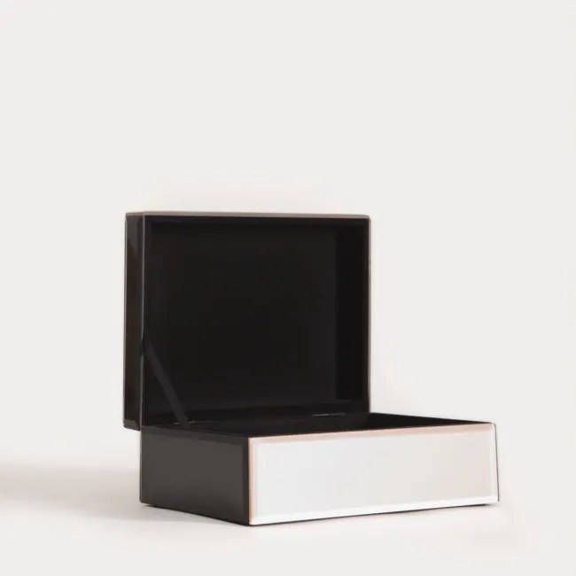 Šperkovnica AMOSA čierna / krémová 753152