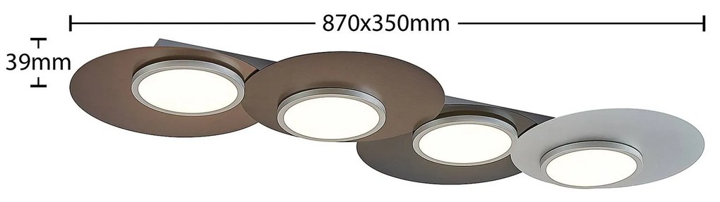 Lindby Enavi LED-vtaklampa, 4 lampor