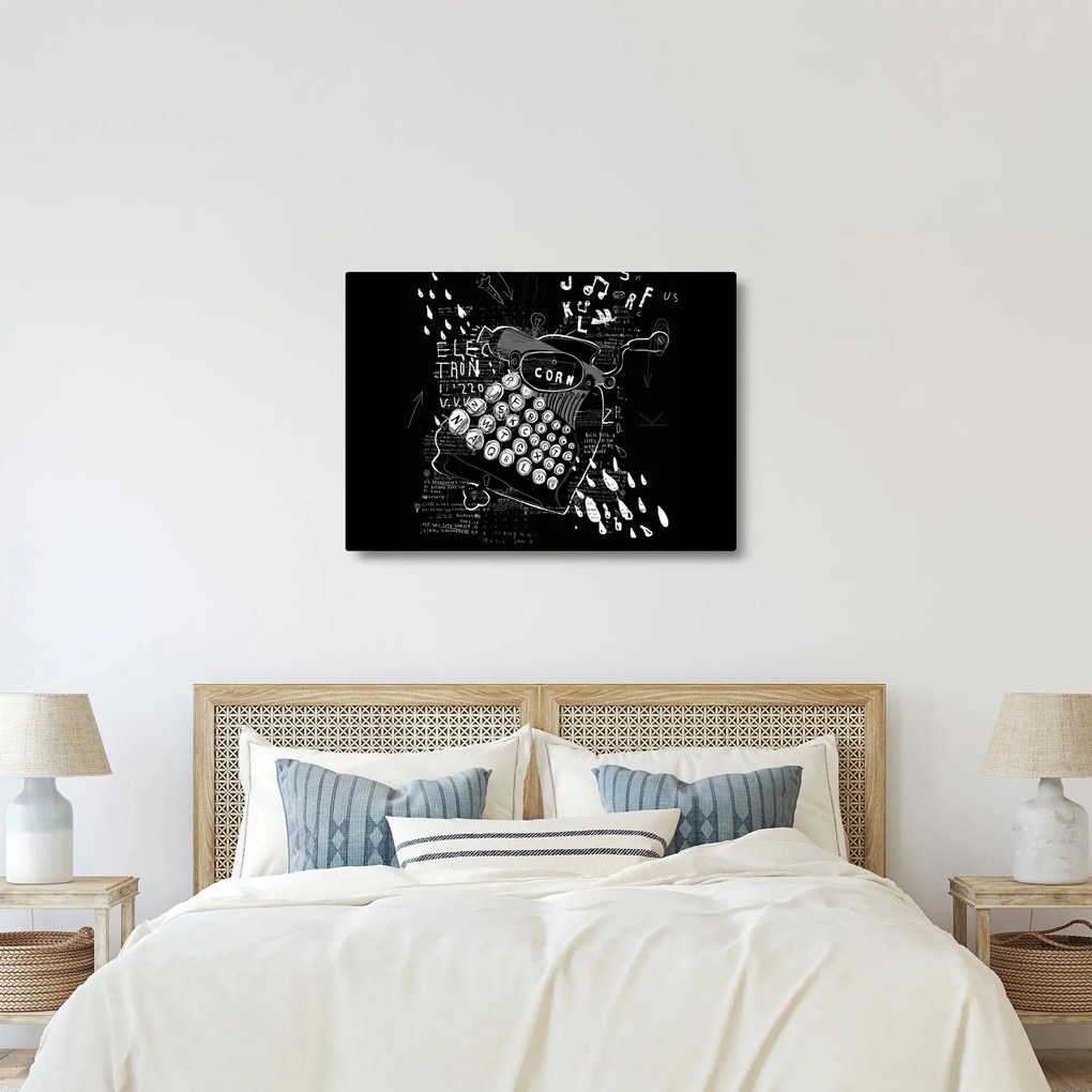 Obraz - Kresba v Banksyho štýle (70x50 cm)