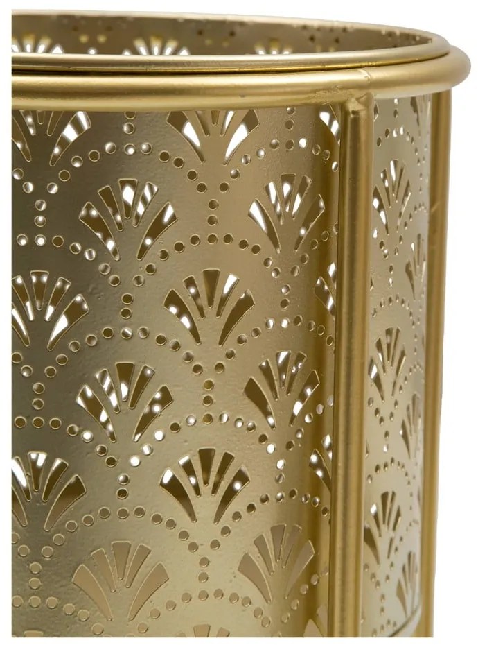 Súprava 2 stojanov na kvetináč v zlatej farbe Mauro Ferretti Golvy, výška 40 cm