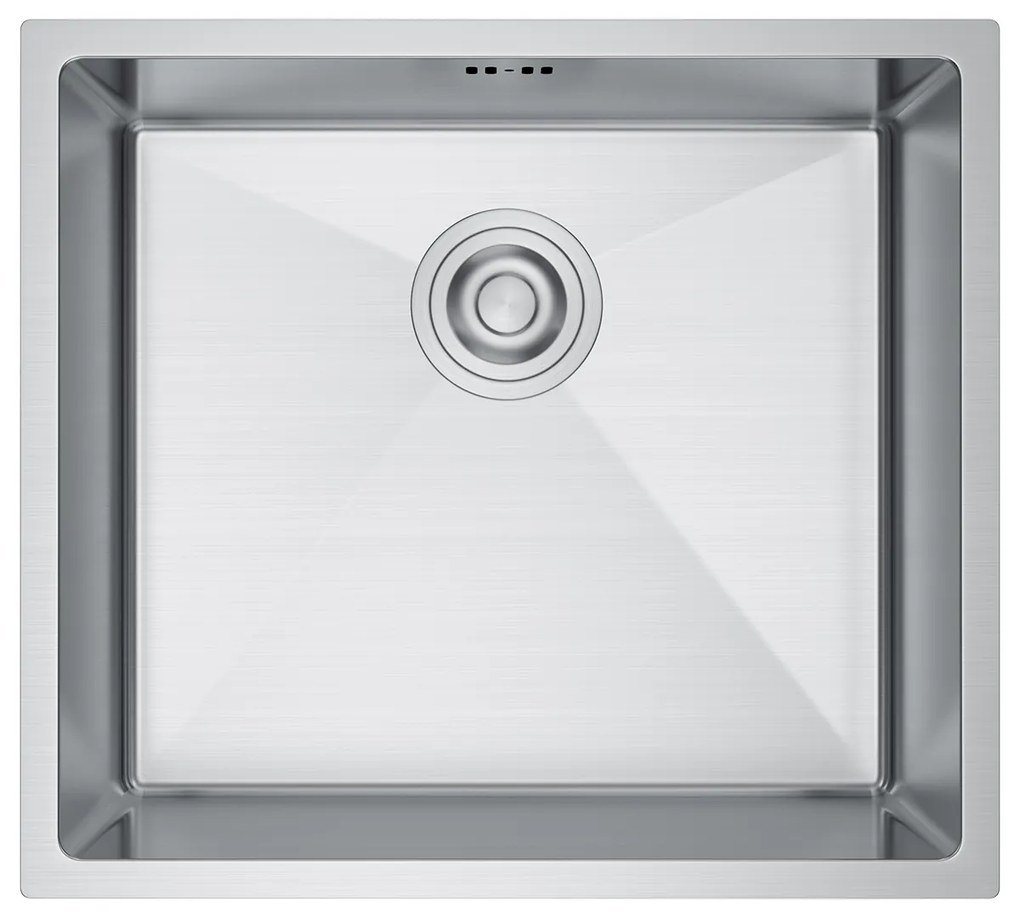 Erga HD, 1-komorový oceľový drez 490x440x210 mm, oceľová, ERG-MLS-HD4944