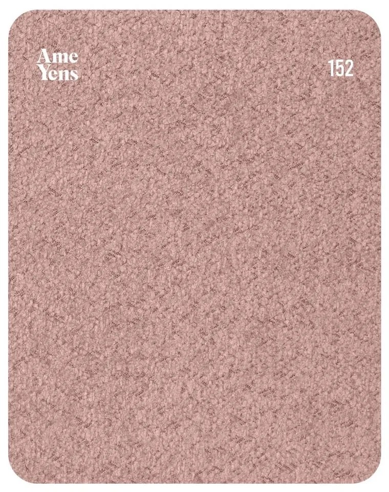 Ružové relaxačné kreslo z textílie bouclé Kukumo – Ame Yens