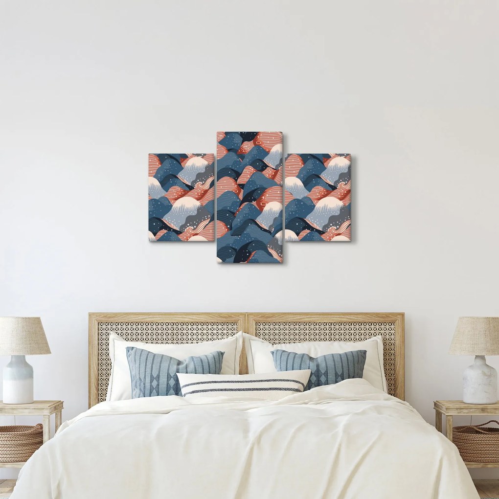 Obraz - Vlny a kopce (90x60 cm)
