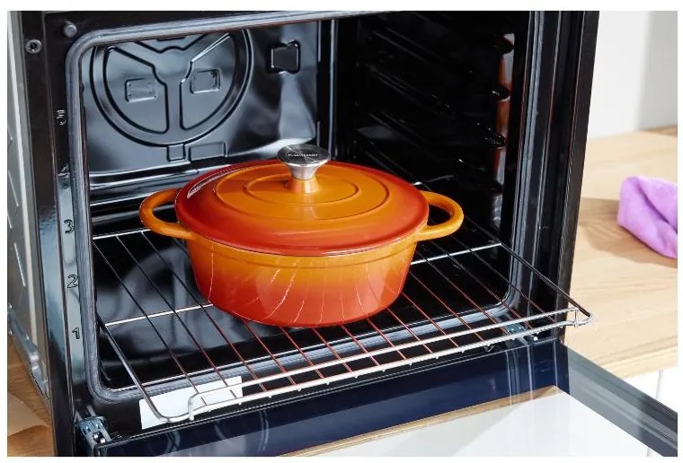 Silvercrest®  Liatinový pekáč, 3 l (oranžová)  (100393109)