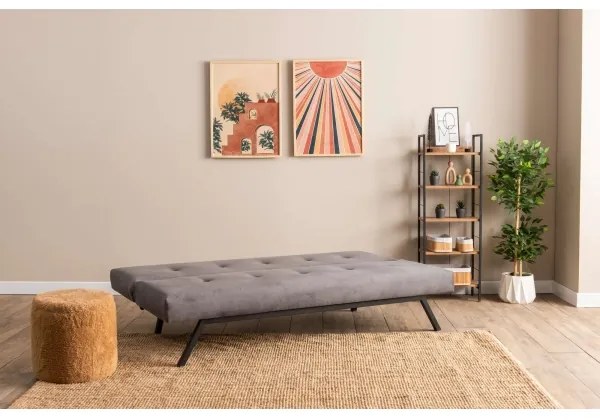 Dvojmiestna rozkladacia pohovka BAKU sivá