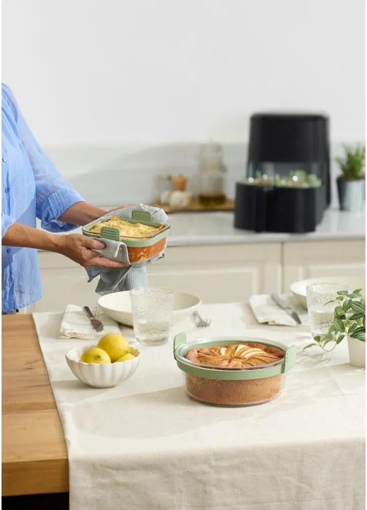 Sklenená forma do teplovzdušnej fritézy 20,5x19,5 cm – Lékué