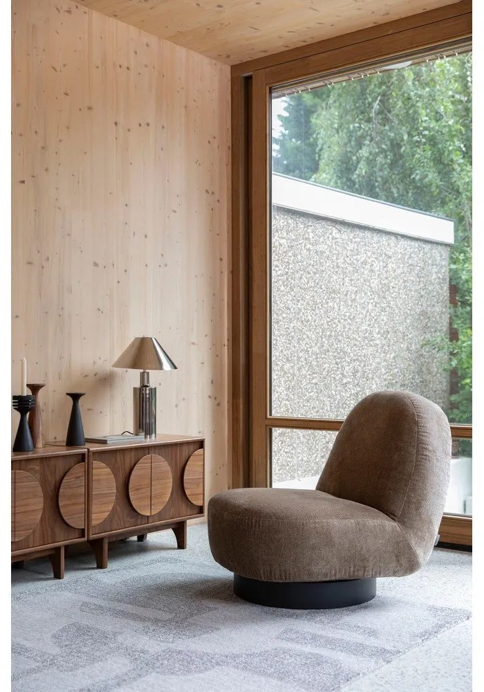 Hnedá nízka komoda v dekore orecha 82x58 cm Groove – Zuiver