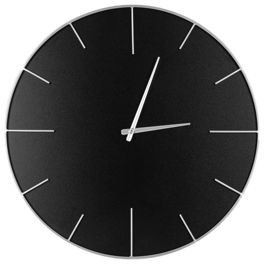 Dekoračné hodiny 60x4x60 cm čierna