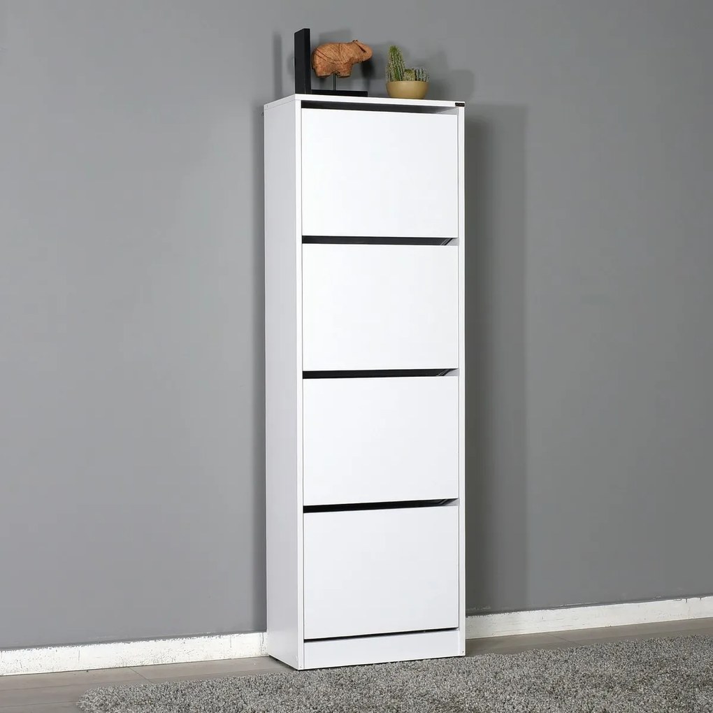 Skríňka na topánky Sham White