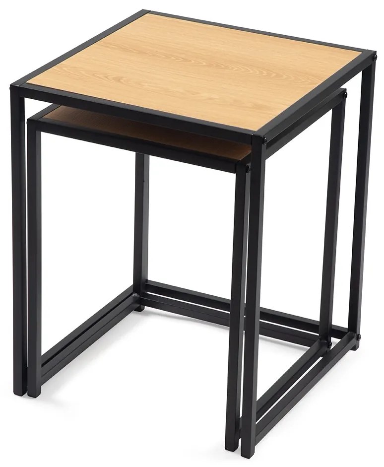 Noela Súprava odkladacích stolíkov s čiernym rámom DUETTA 40, 35