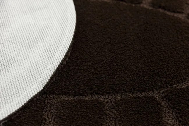 Kúpeľňový koberček Ocean hnedý ovál