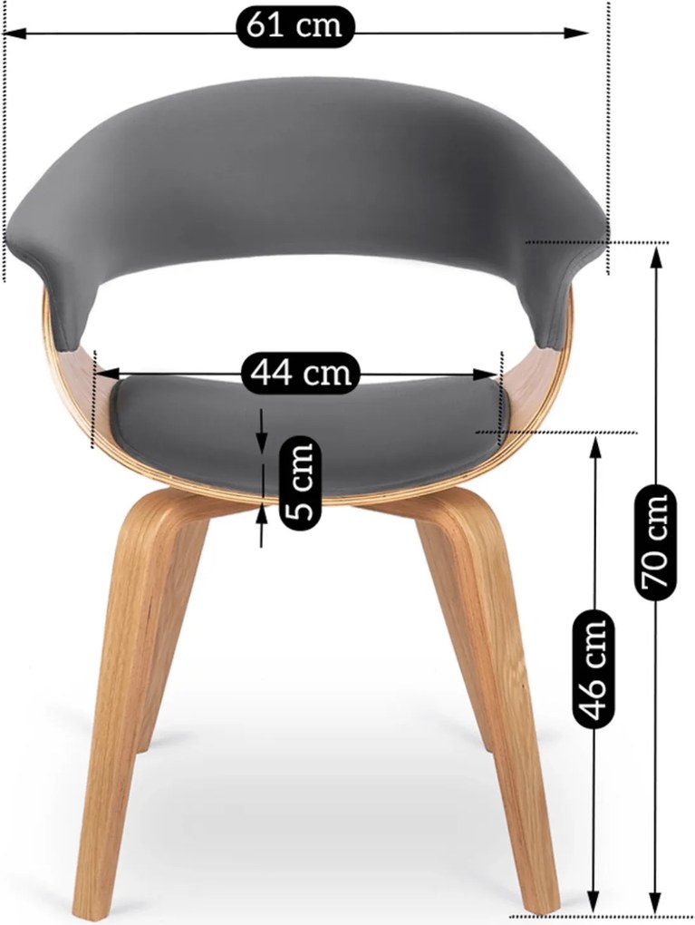 PROXIMA.store - Jedálenská stolička GARY Aura FARBA: čierna