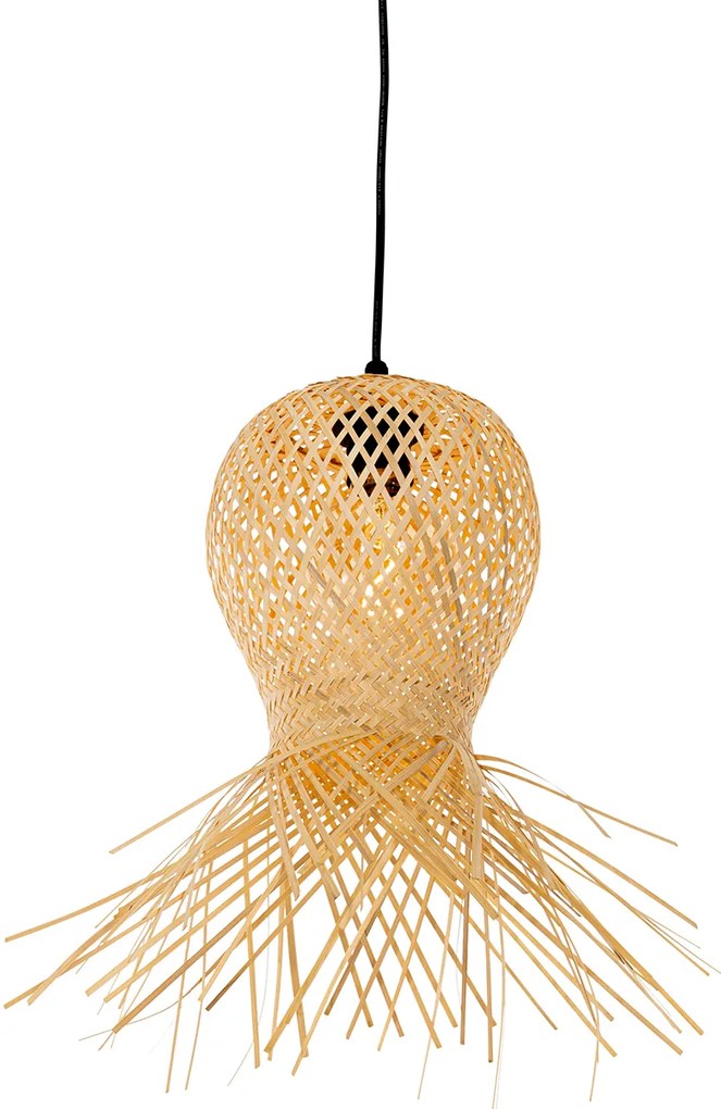 Orientálna vonkajšia závesná lampa bambus 3-svetlo IP44 - Carlos