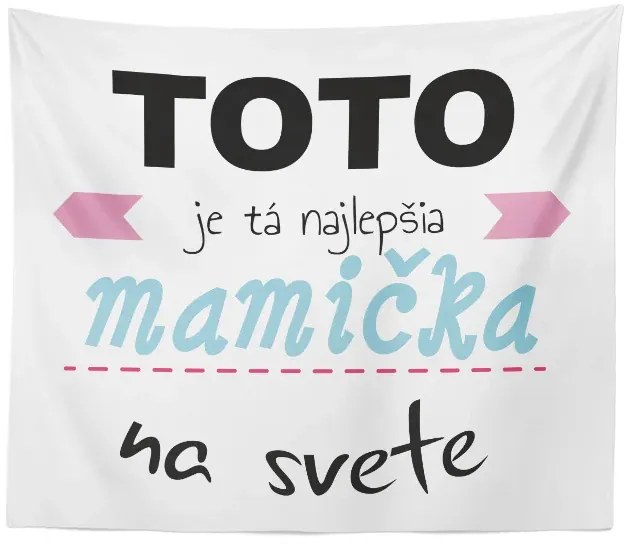 Sablio Deka Tohle je ta Najlepšia mamička na světě: 150x120 cm
