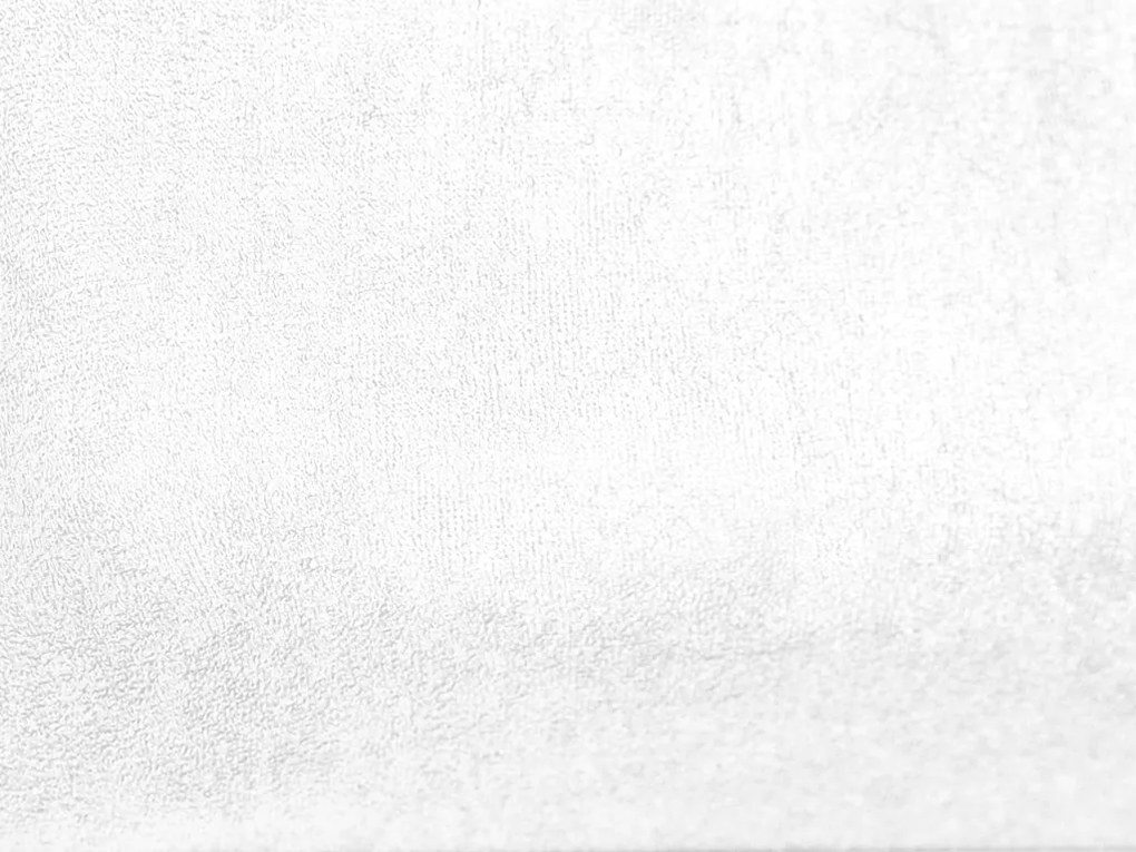 Froté plachta do detskej postieľky biela 70x140 cm