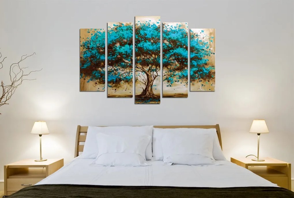 Viacdielny obraz BLUE TREE 105x70 cm