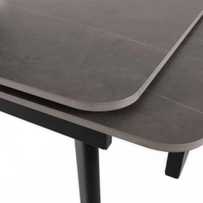 BONTEC Jedálenský stôl rozkladací 120-180x80 cm, spekaná keramika, mramor, HT-405M GREY Farba: Šedá