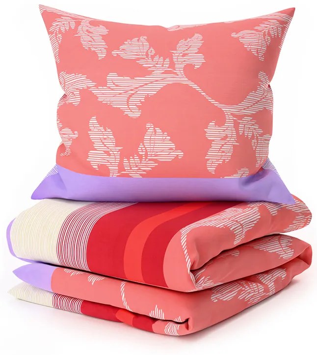 Obliečky z Renforcé bavlny IMARA červené Rozmer obliečky: 2 ks 80 x 80 cm | 200 x 220 cm