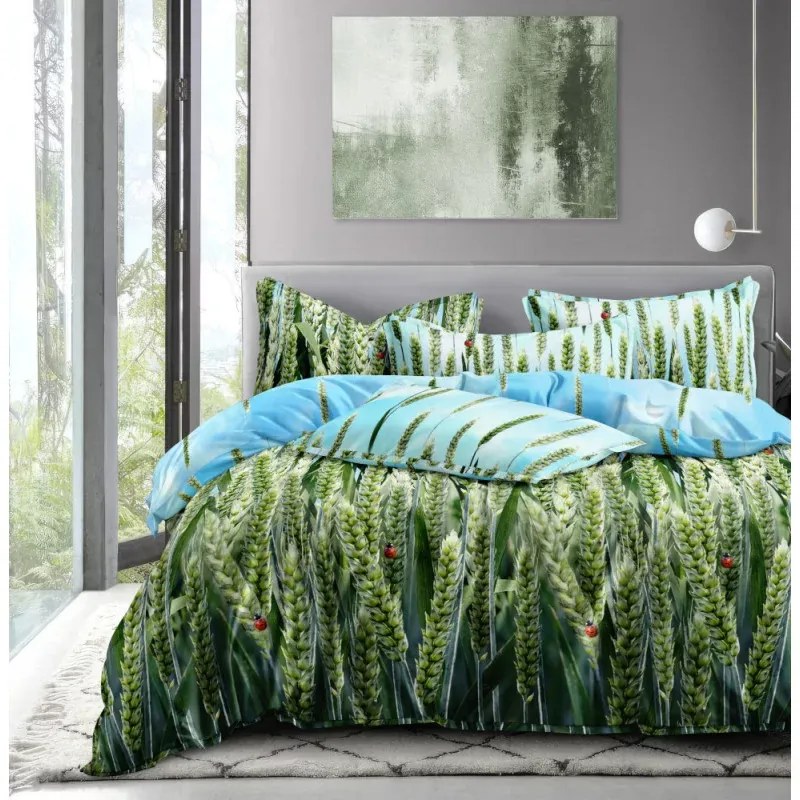 Obliečky z mikrovlákna POSANA zelené Rozmer obliečky: 2 ks 70 x 80 cm | 160 x 200 cm