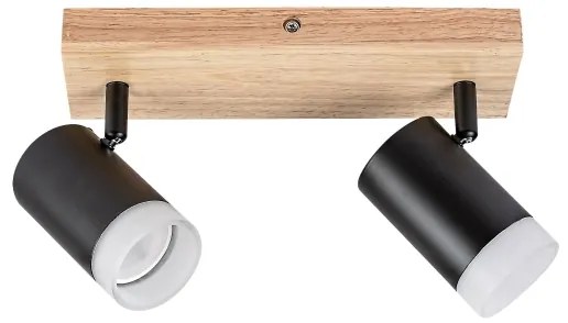 Rabalux 73122 - Stropné bodové svietidlo TORAS 2xGU10/5W/230V dub