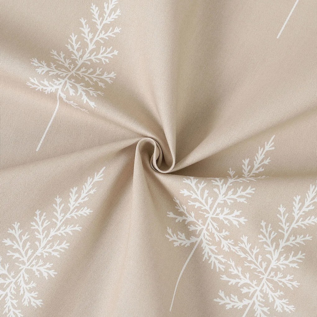 Goldea vianočný okrúhly obrus z pevnej bavlny - severské stromčeky Ø 100 cm