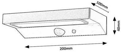 Rabalux KORANA LED solárna lampa 77023