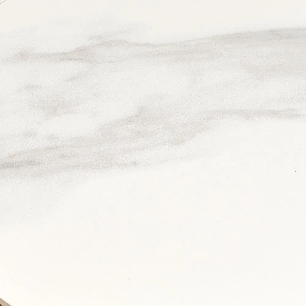 Okrúhly odkladací stolík s keramickou doskou ø 40 cm Noli – House Nordic