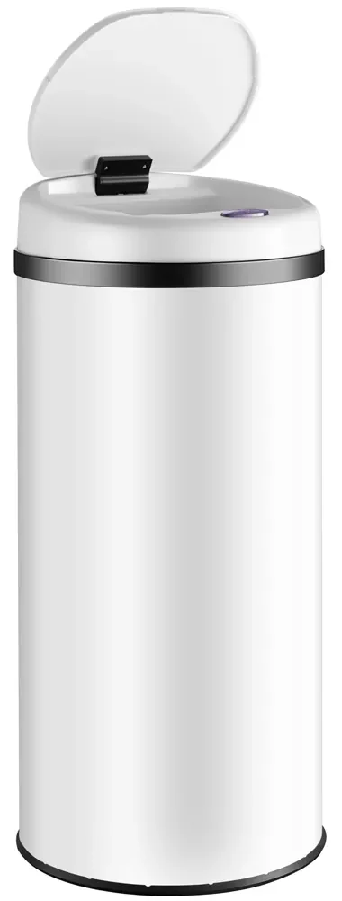 InternetovaZahrada Bezdotykový odpadkový kôš s USB 40 L - biely
