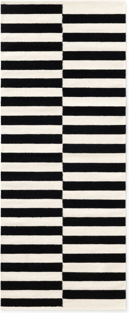 Hanse Home, Behúň Donna 106207 Black White, 80x200, čiernobiela, obývacia izba