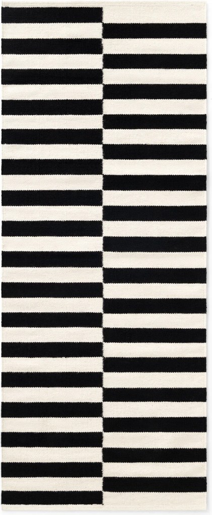 Hanse Home, Behúň Vika 106207 Black White, 80x200, čiernobiela, obývacia izba