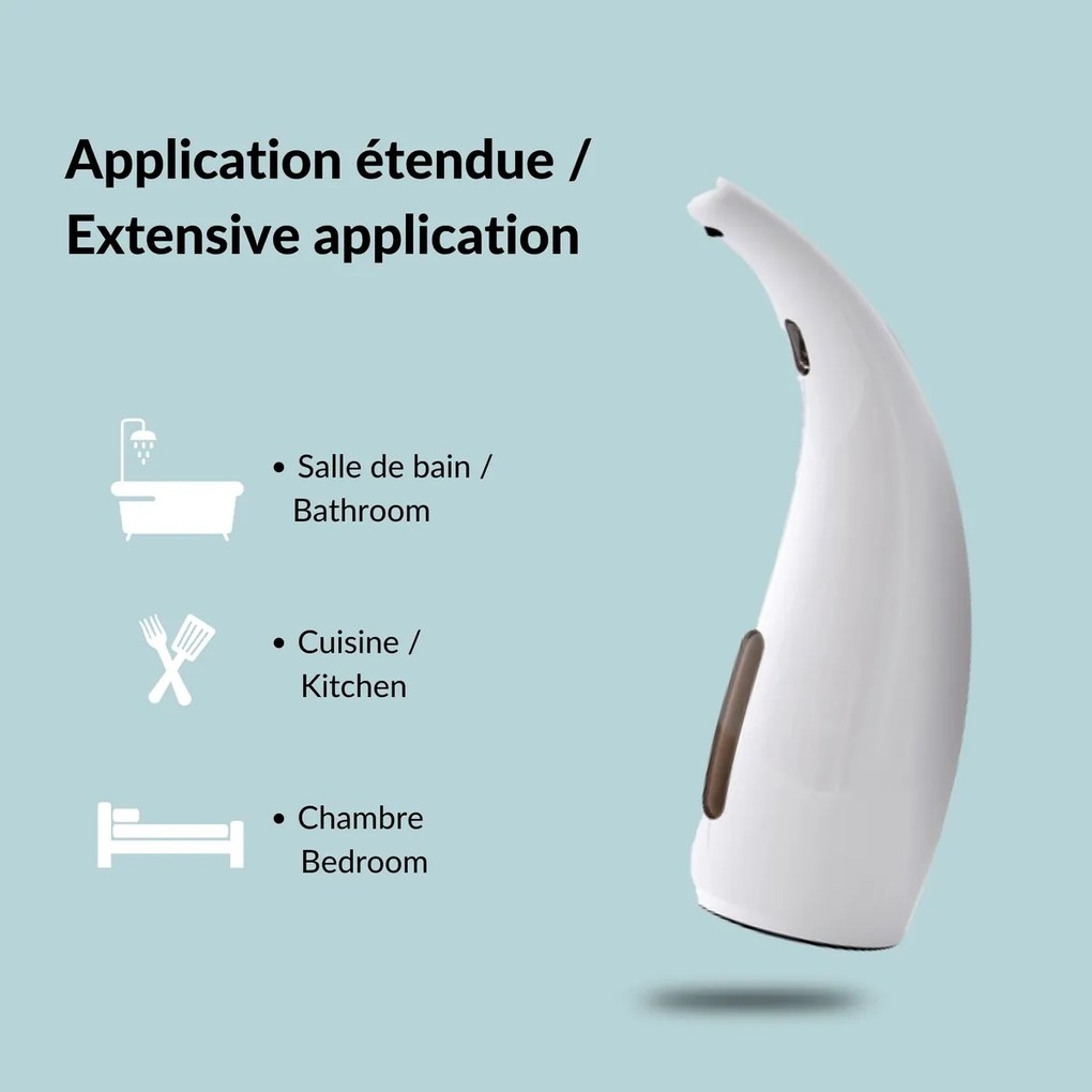 Spirella Bezdotykový dávkovač mydla Selma 300 ml, biela