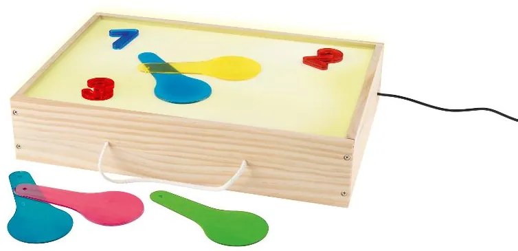 lupilu® Podsvietená drevená škatuľa na hranie Montessori (100395124)
