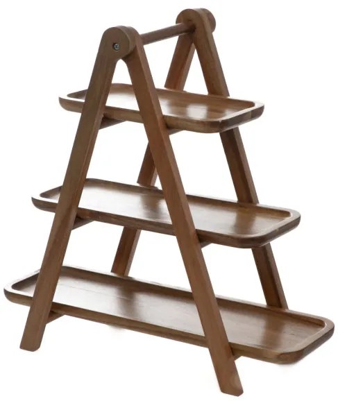 Podnos MOOKA trojposchodový, drevený 892702
