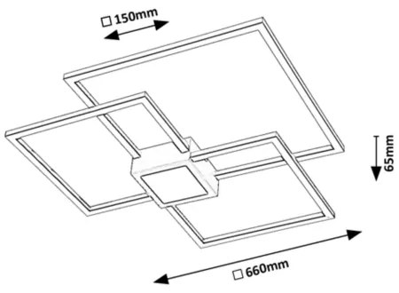 Rabalux 6868 - LED stmievateľné stropné svietidlo THABITA LED/38W/230V