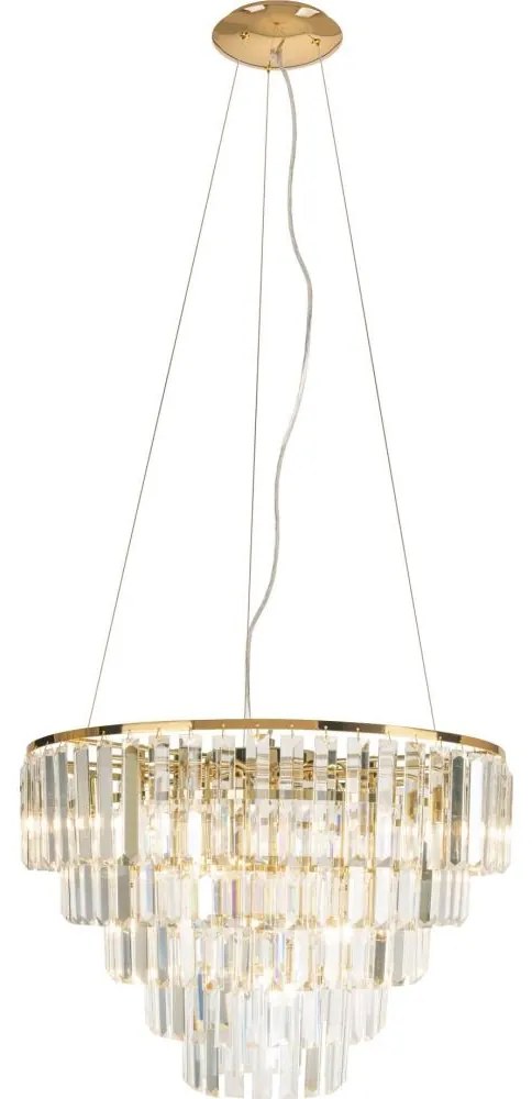 MAXLIGHT P0424 - Luster na lanku MONACO 15xG9/40W/230V pr. 60 cm zlatá