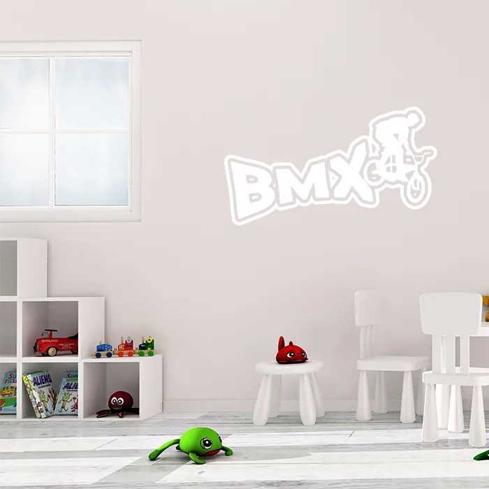 Sablio Samolepka na stenu: nápis BMX - 120x58 cm