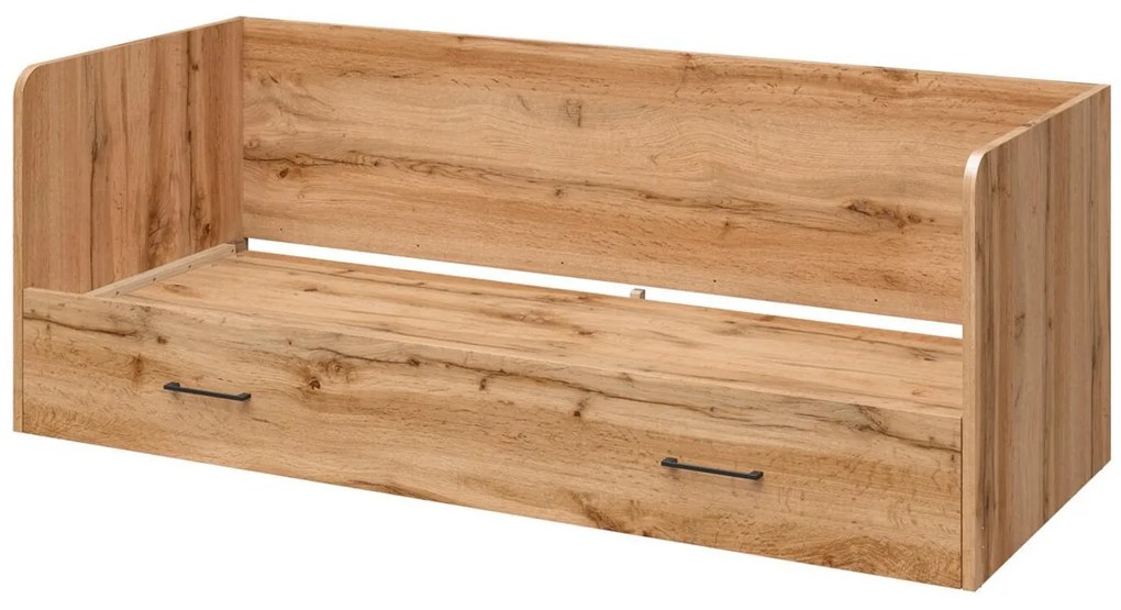 Jednolôžková rozkladacia posteľ 80 cm BRW Tetrix 13 (dub wotan) (s úl. priestorom). Akcia -35%. Vlastná spoľahlivá doprava až k Vám domov. 1098496