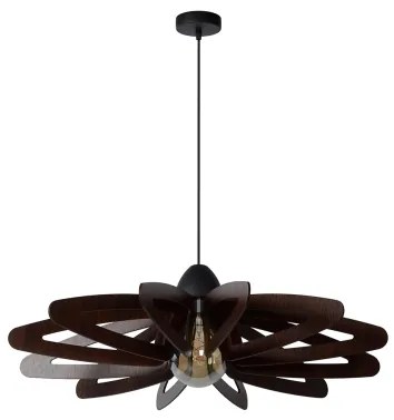 Lucide 77483/76/30 - Luster na lanku ZIDANE 1xE27/15W/230V hnedá/čierna