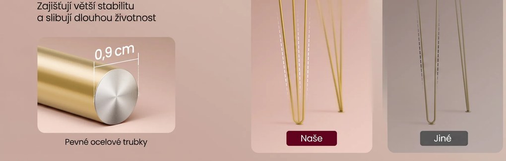 Toaletní stolek s nabíjecí stanicí a LED osvětlením Vasagle Virmo 100 cm bílý/zlatý
