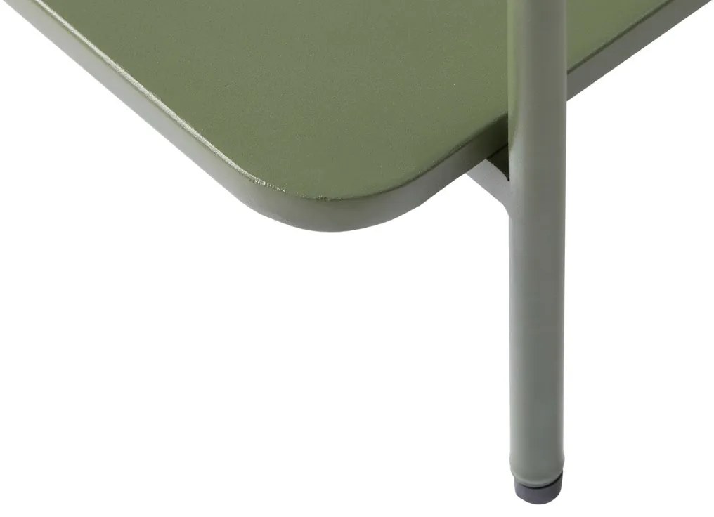 Dizajnový konferenčný stolík Harinder 75 cm olivovo-zelený