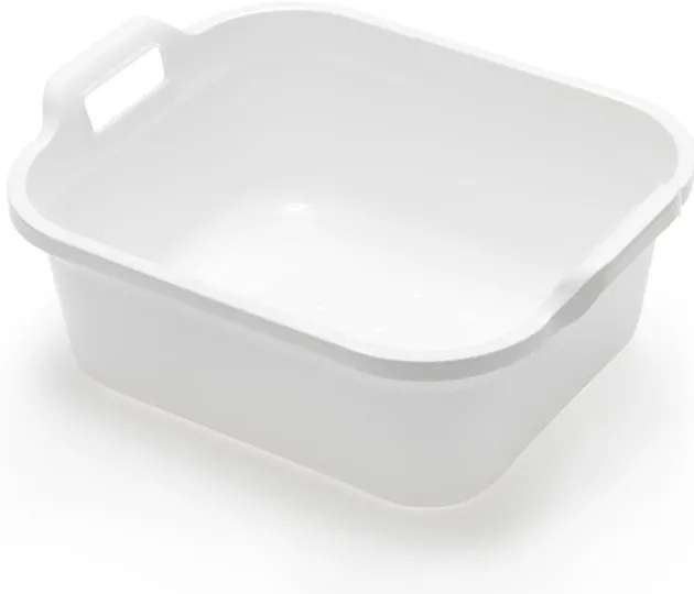 Biely plastový lavór s dvomi ušami Addis, 39 x 32 x 14 cm