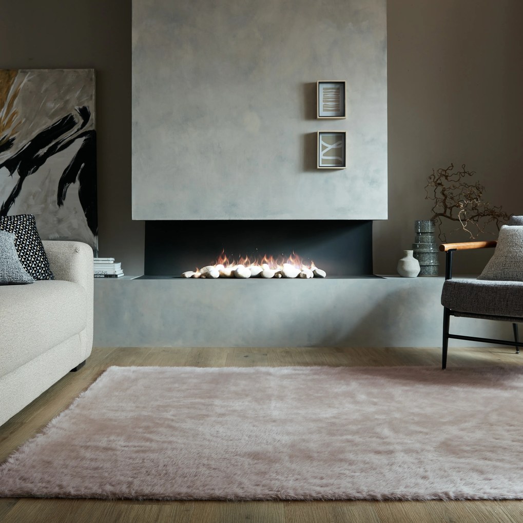 Flair Rugs, Kusový koberec Alpine Faux Fur Soft Grey, 160x230, šedá, obývacia izba
