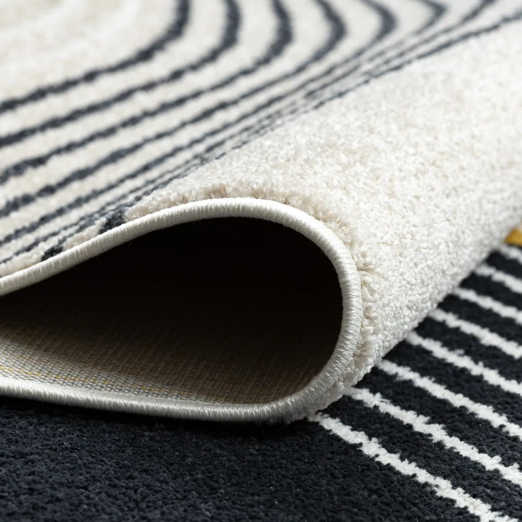 Kusový koberec Fusion 0240 cream/yellow, 80x150, viacfarebná, kancelária, Dywany Łuszczów