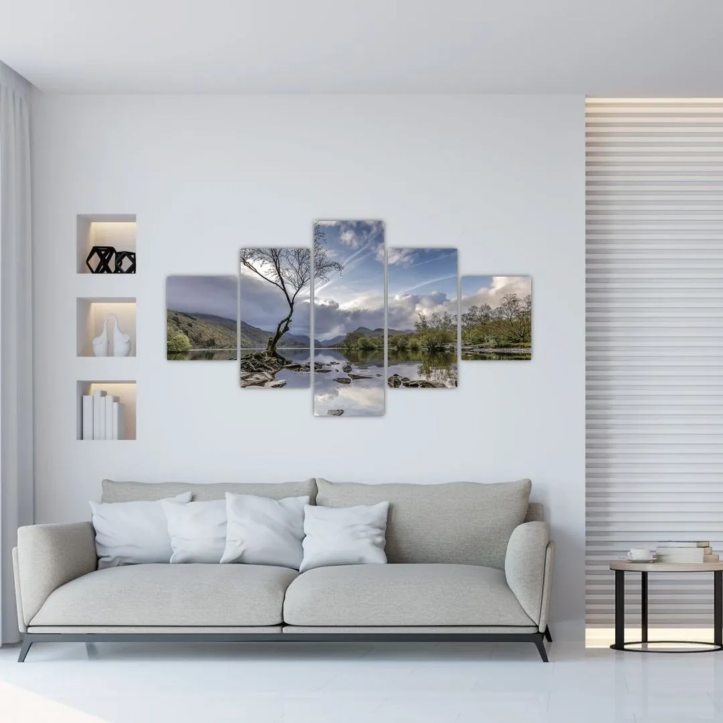 Obraz rieky za stromom (125x70 cm), 40 ďalších rozmerov
