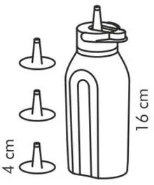 Tescoma Dávkovacia fľaša PRESTO 250 ml, 4 trysky