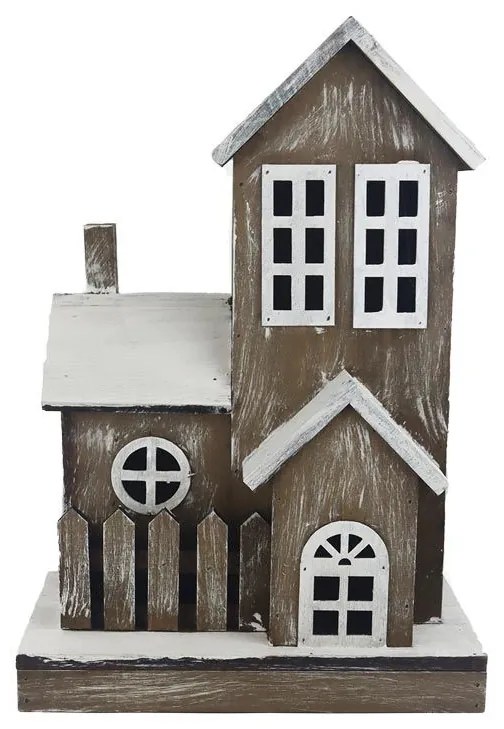 Dekoračný domček s LED D6547