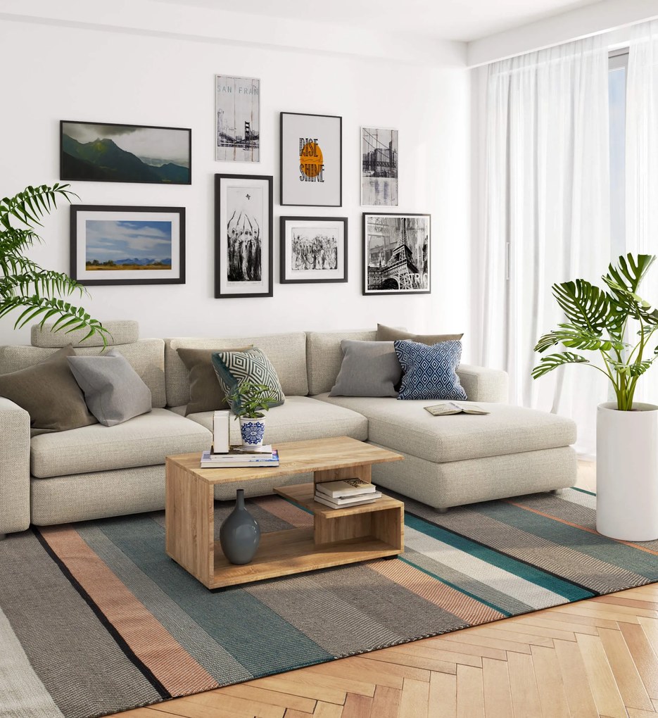 Konferenčný stolík Palak (dub sonoma). Akcia -16%. Vlastná spoľahlivá doprava až k Vám domov. 1068641