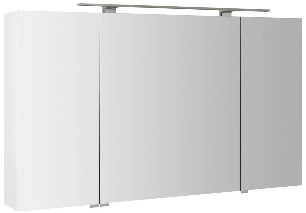 Sapho Sapho, MIRRÓ galérka s LED osvetlením, 120x70x16cm, 3x dvierka, biela, MC121-0030