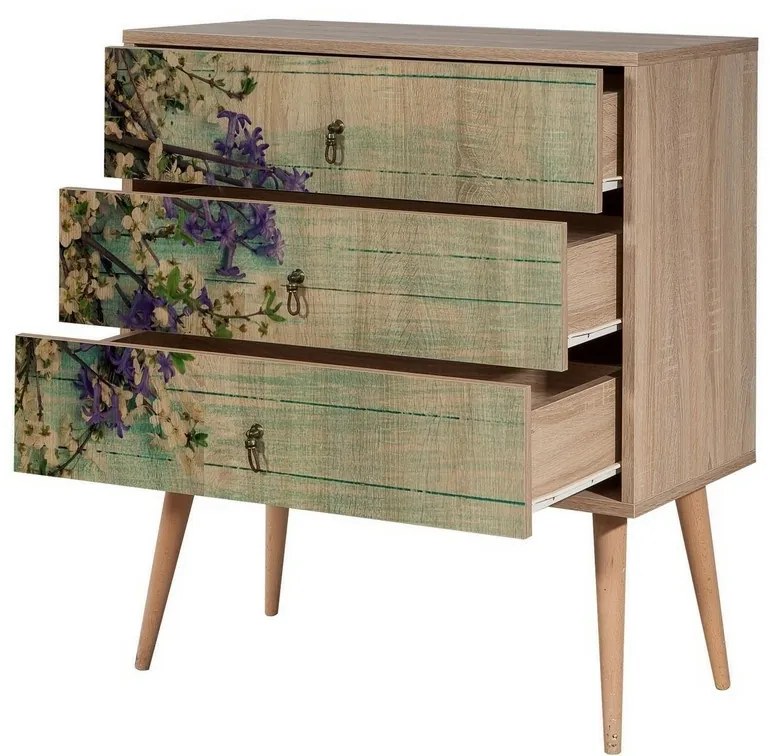 Komoda Trio Sonoma Oak